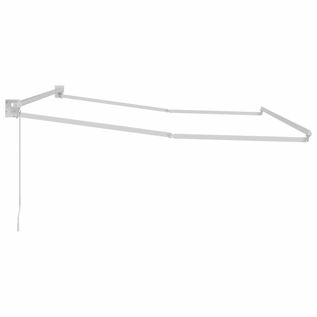 Uitschuifbaar zonnescherm Wit 350 x 250 cm Aluminium is nu te koop bij PeponiXL, paradijselijk wonen!
