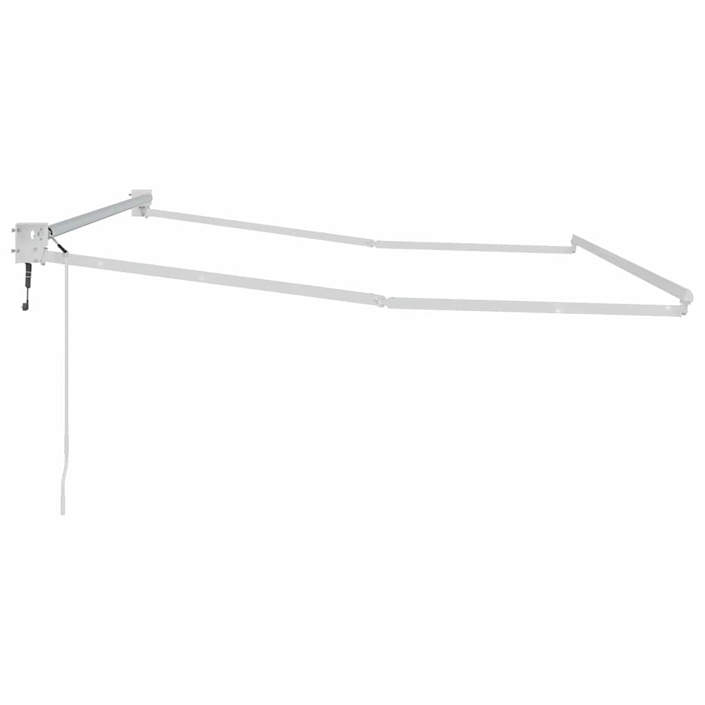 Uitschuifbaar zonnescherm Wit 350 x 250 cm Aluminium is nu te koop bij PeponiXL, paradijselijk wonen!