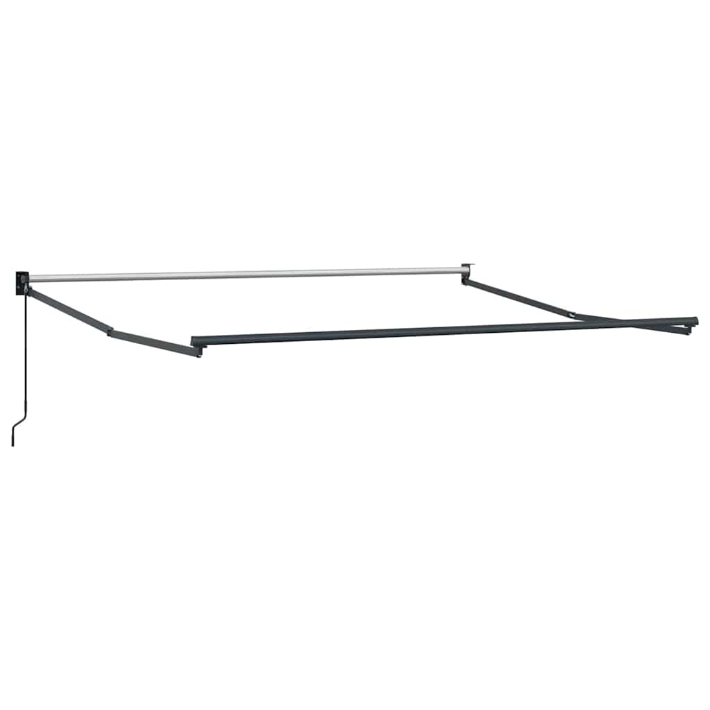 Uitschuifbaar zonnescherm Antraciet 300 x 250 cm Aluminium