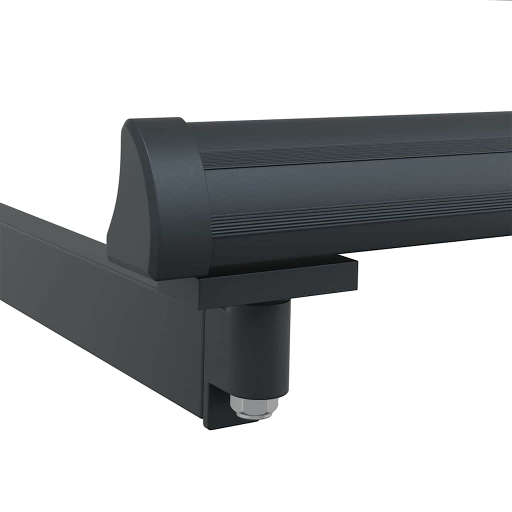 Uitschuifbaar zonnescherm Antraciet 450 × 300 cm Aluminium