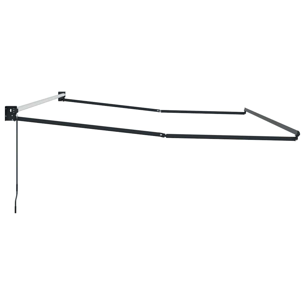 Uitschuifbaar zonnescherm Antraciet 450 × 300 cm Aluminium