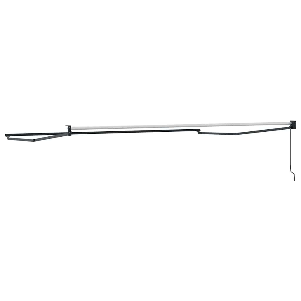 Uitschuifbaar zonnescherm Antraciet 500 × 300 cm Aluminium