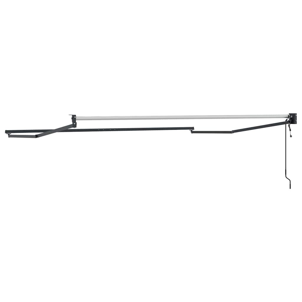 Uitschuifbaar zonnescherm Antraciet 350 x 250 cm Aluminium