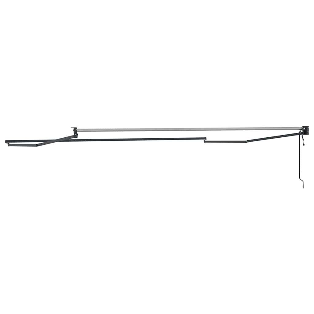 Uitschuifbaar zonnescherm Antraciet 400 × 300 cm Aluminium