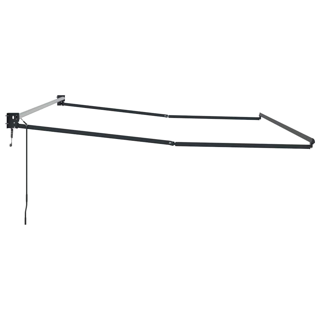 Uitschuifbaar zonnescherm Antraciet 450 × 300 cm Aluminium