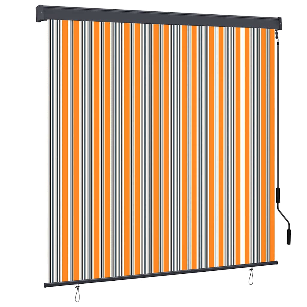 Rolgordijn Geel en Blauw 180 x 250 cm Stof en Aluminium is nu te koop bij PeponiXL, paradijselijk wonen!