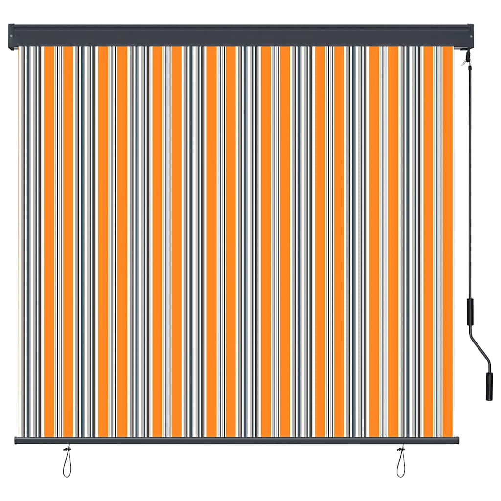 Rolgordijn Geel en Blauw 180 x 250 cm Stof en Aluminium is nu te koop bij PeponiXL, paradijselijk wonen!