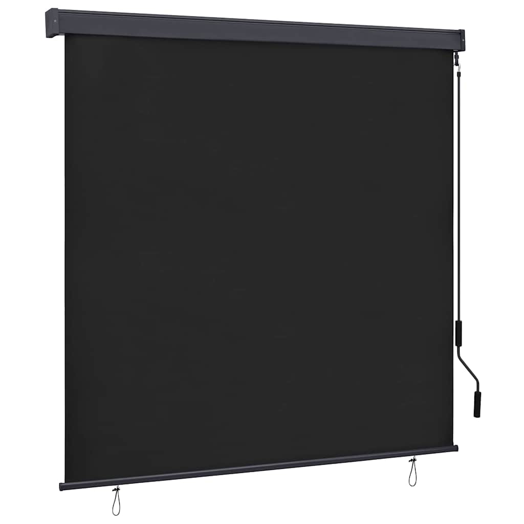 Rolgordijn Gestreept Antraciet 180 x 250 cm Stof en Aluminium is nu te koop bij PeponiXL, paradijselijk wonen!