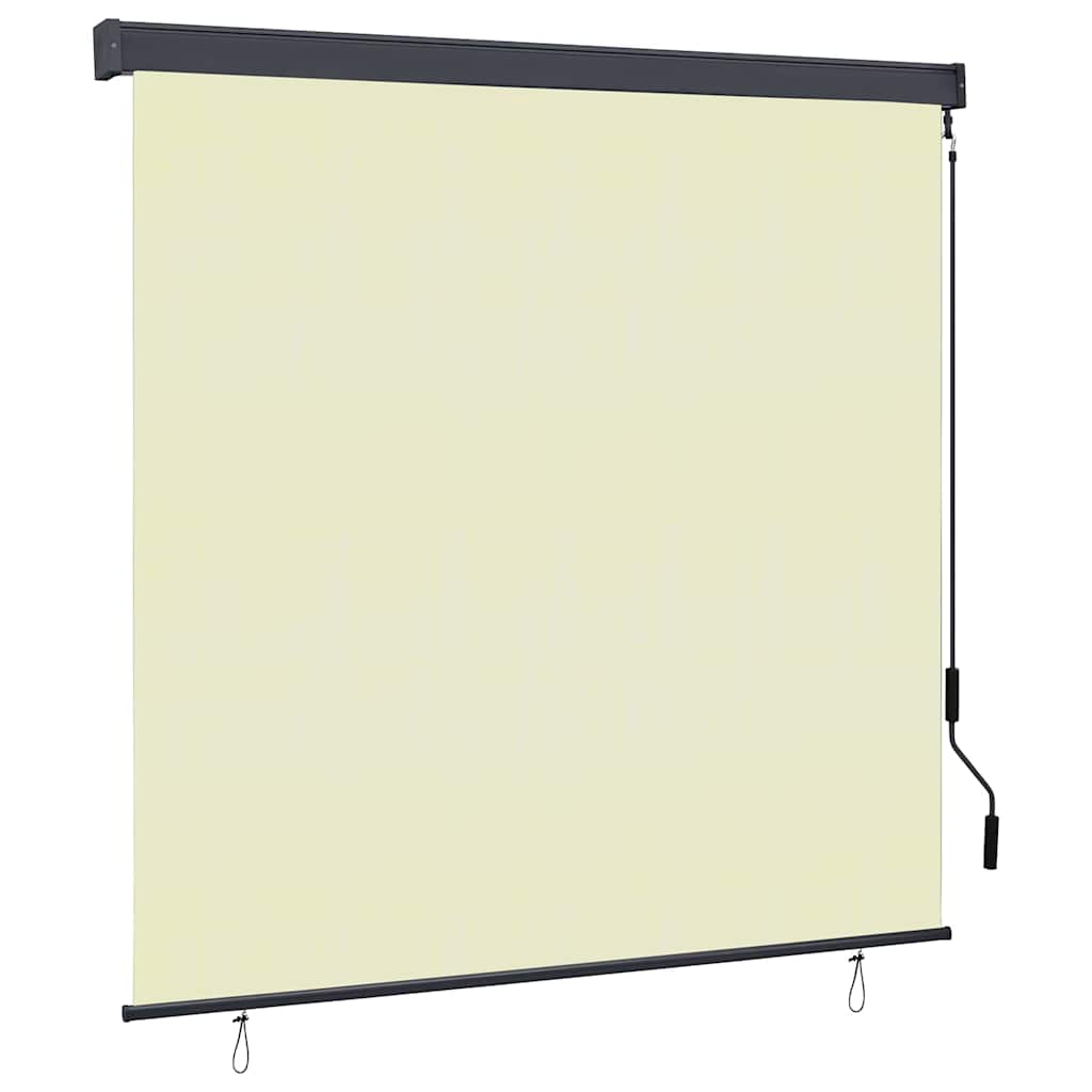 Rolgordijn met gordijnen Crème 180 x 250 cm Stof en Aluminium is nu te koop bij PeponiXL, paradijselijk wonen!