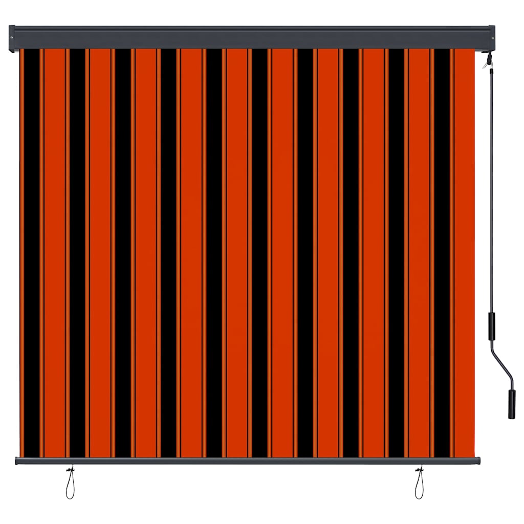 Rolgordijn Oranje en Bruin 180 x 250 cm Stof en Aluminium is nu te koop bij PeponiXL, paradijselijk wonen!