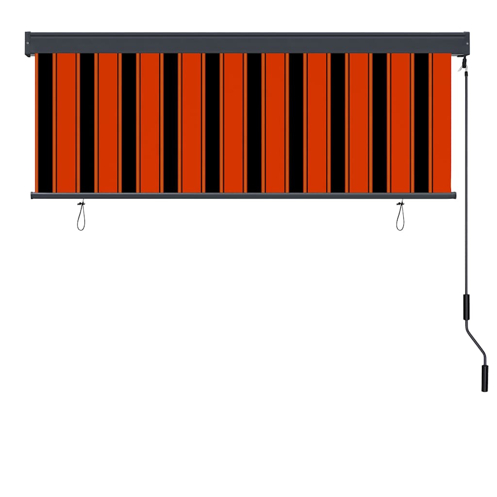 Rolgordijn Oranje en Bruin 180 x 250 cm Stof en Aluminium is nu te koop bij PeponiXL, paradijselijk wonen!