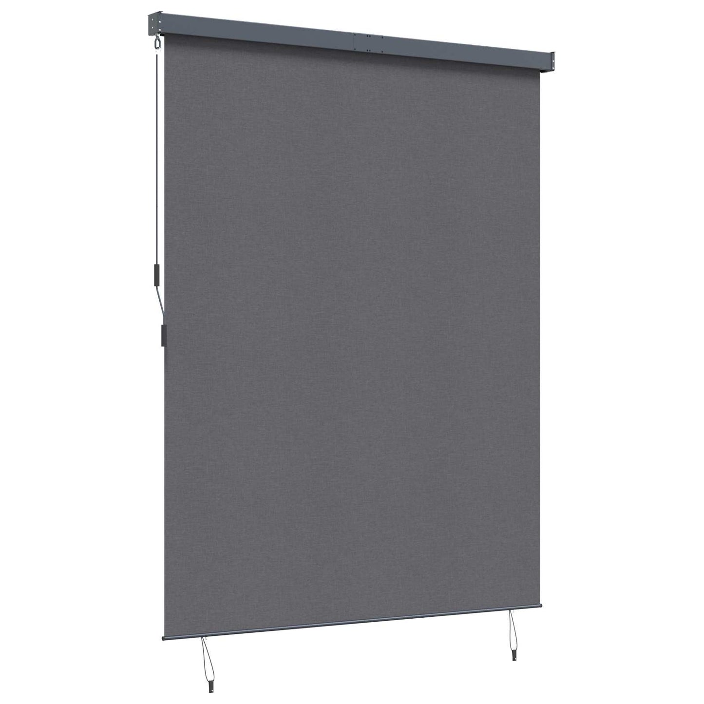 Rolgordijn Gestreept Antraciet 200 x 250 cm Stof en Aluminium is nu te koop bij PeponiXL, paradijselijk wonen!