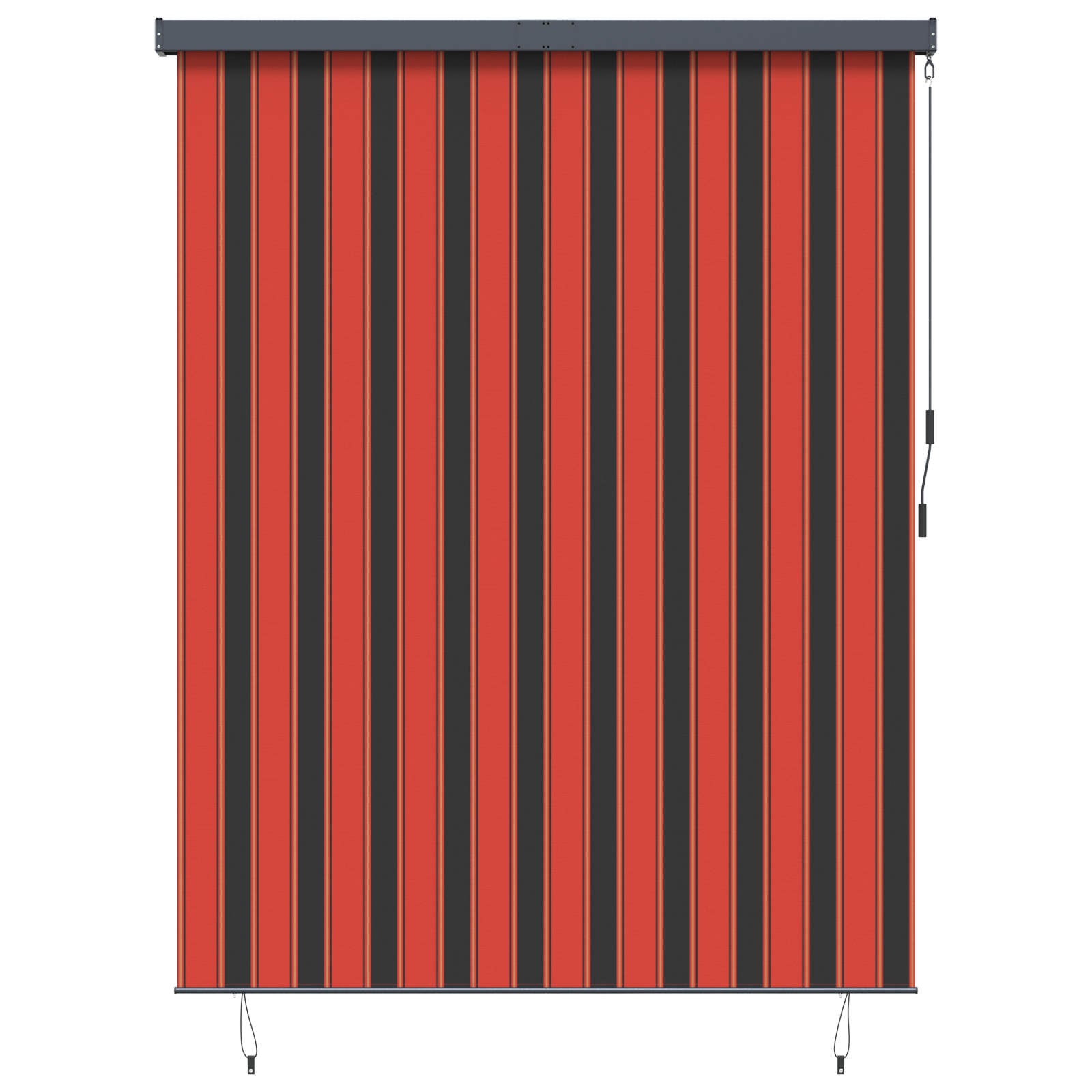 Rolgordijn Oranje en Bruin 200 x 250 cm Stof en Aluminium is nu te koop bij PeponiXL, paradijselijk wonen!