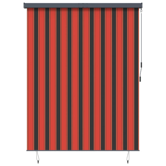 Rolgordijn Oranje en Bruin 200 x 250 cm Stof en Aluminium is nu te koop bij PeponiXL, paradijselijk wonen!