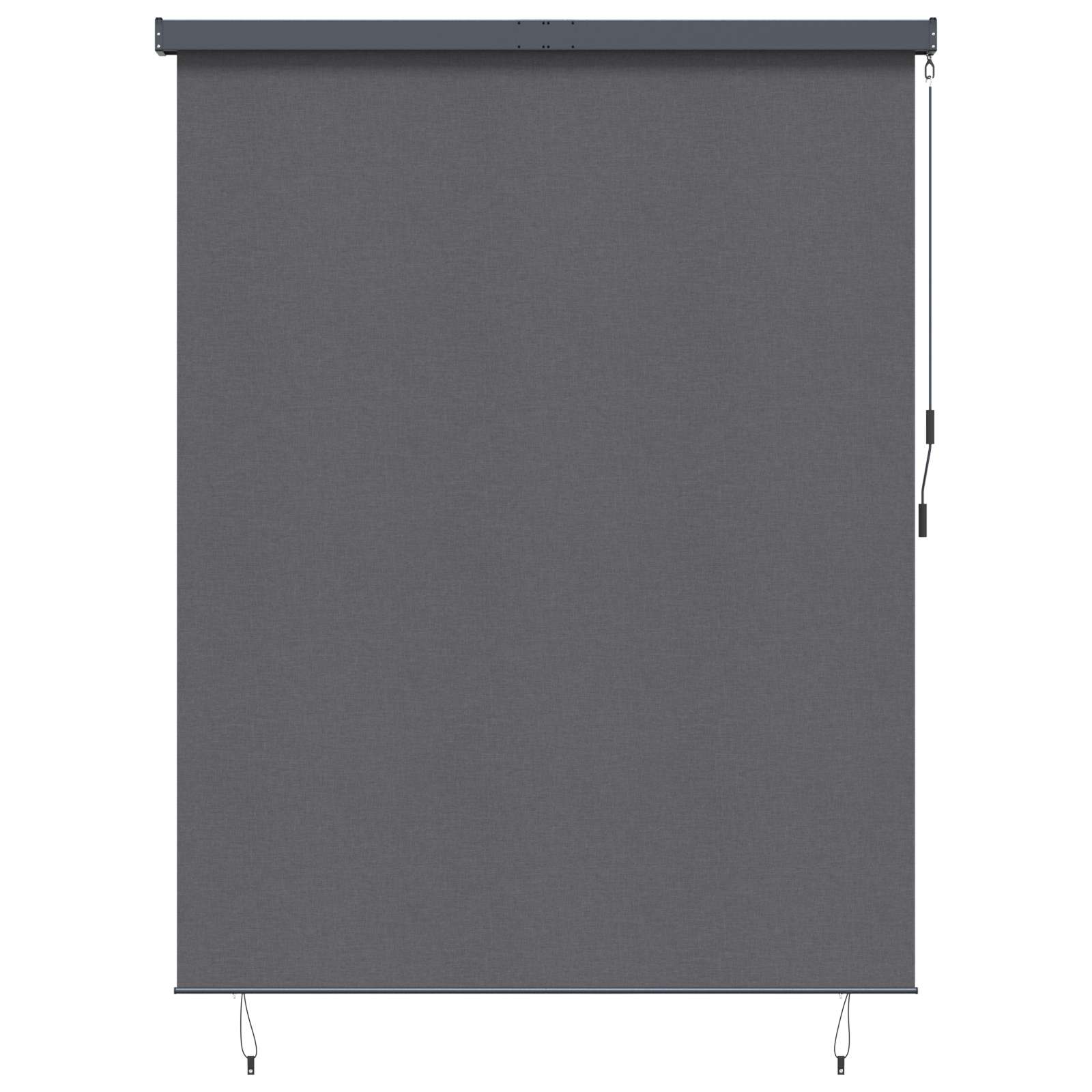 Rolgordijn Antracietkleurig 200 x 250 cm Stof en Aluminium is nu te koop bij PeponiXL, paradijselijk wonen!