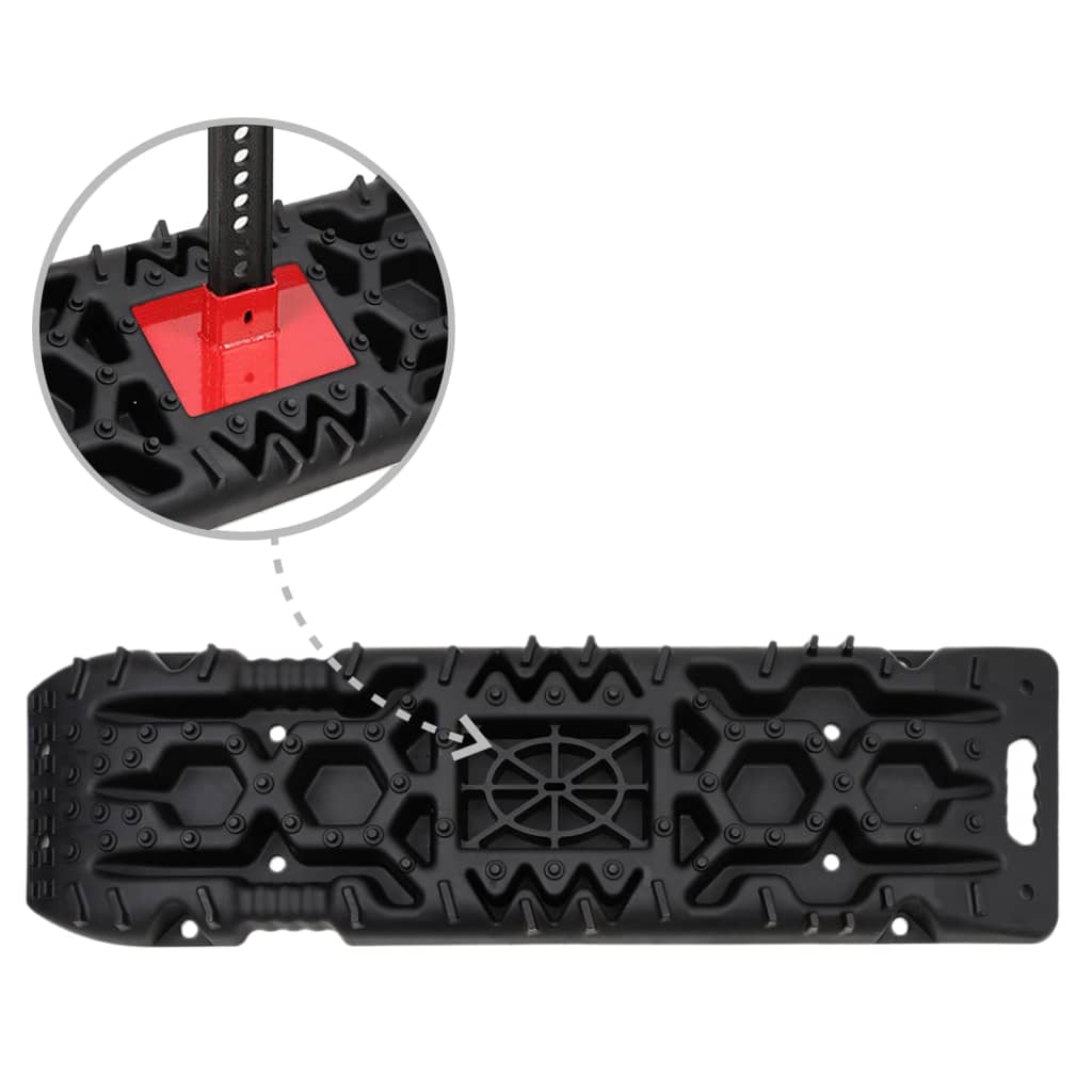 Gripplaten 2 st 107x31x7 cm nylon zwart is nu te koop bij PeponiXL, paradijselijk wonen!