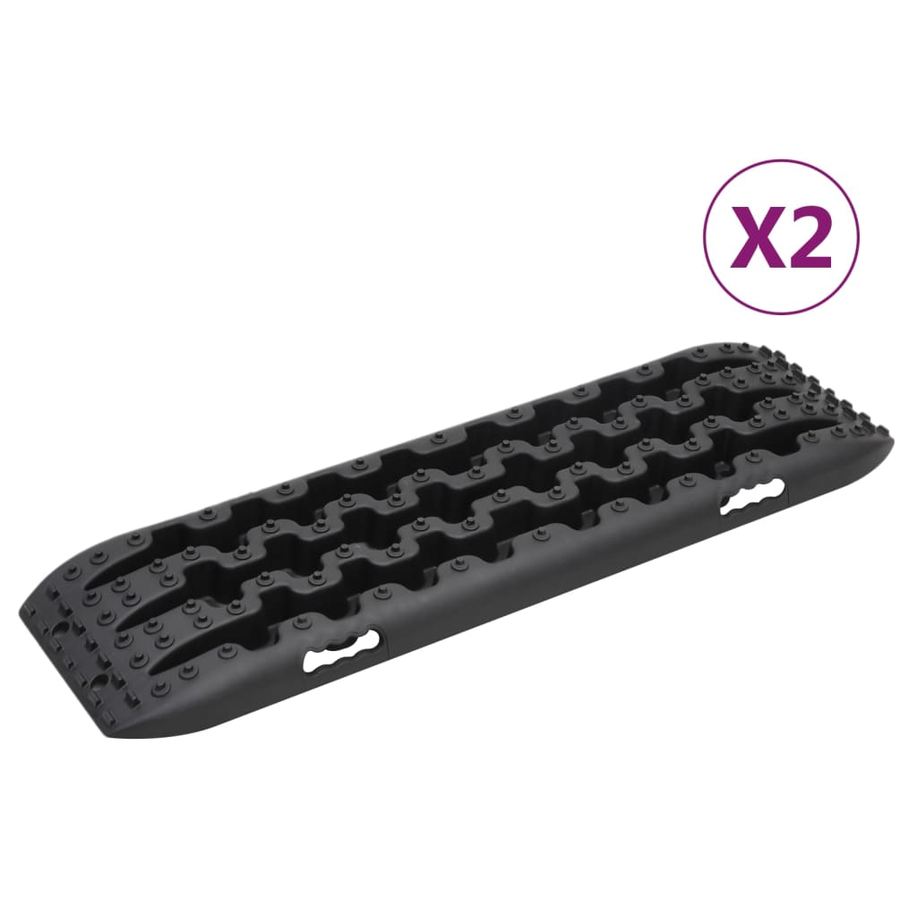 Gripplaten 2 st 106x30,5x7 cm nylon zwart is nu te koop bij PeponiXL, paradijselijk wonen!