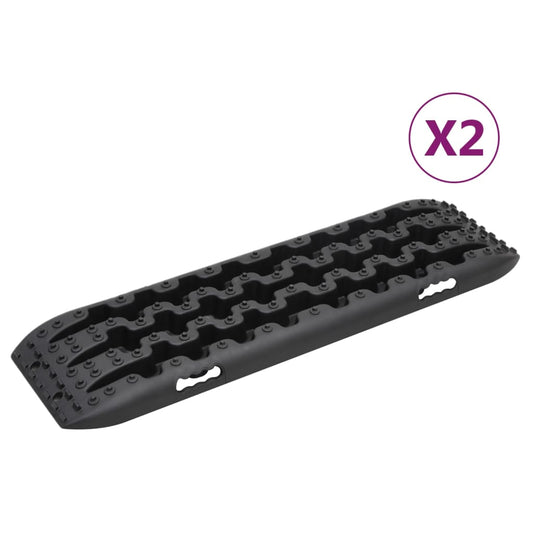 Gripplaten 2 st 106x30,5x7 cm nylon zwart is nu te koop bij PeponiXL, paradijselijk wonen!