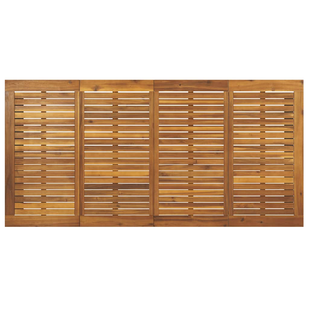 Tuintafel met U-vormige poten 200x90x75 cm massief acaciahout is nu te koop bij PeponiXL, paradijselijk wonen!