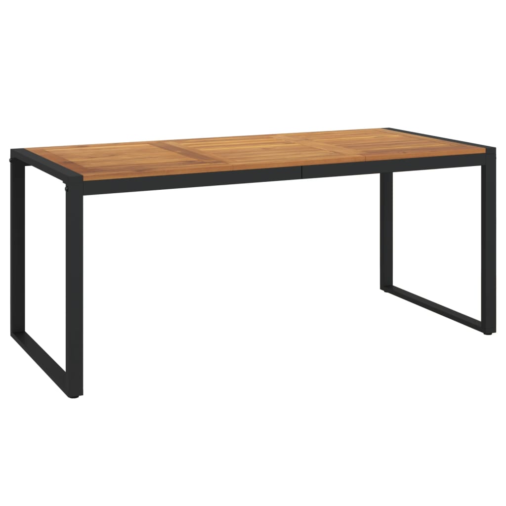 Tuintafel met U-vormige poten 180x90x75 cm massief acaciahout is nu te koop bij PeponiXL, paradijselijk wonen!