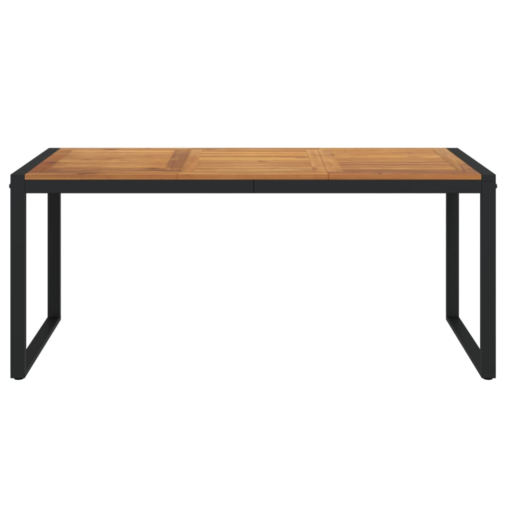 Tuintafel met U-vormige poten 180x90x75 cm massief acaciahout is nu te koop bij PeponiXL, paradijselijk wonen!