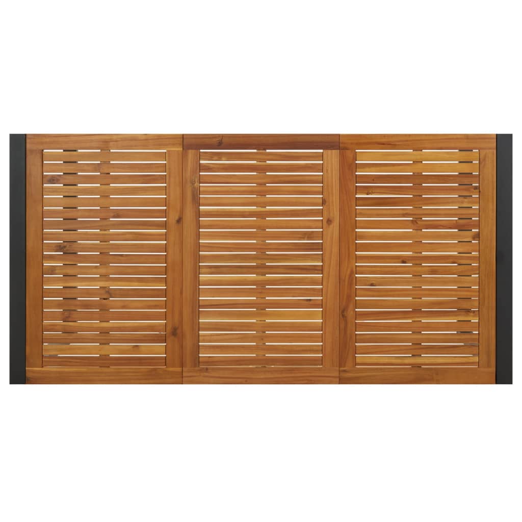 Tuintafel met U-vormige poten 180x90x75 cm massief acaciahout is nu te koop bij PeponiXL, paradijselijk wonen!