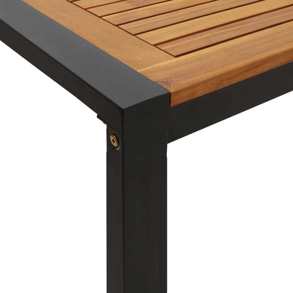 Tuintafel met U-vormige poten 180x90x75 cm massief acaciahout is nu te koop bij PeponiXL, paradijselijk wonen!