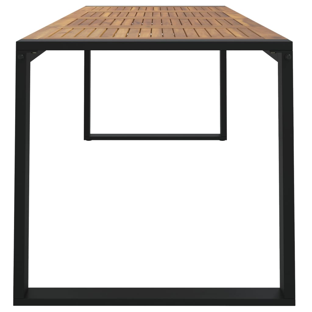 Tuintafel met U-vormige poten 200x90x75 cm massief acaciahout is nu te koop bij PeponiXL, paradijselijk wonen!