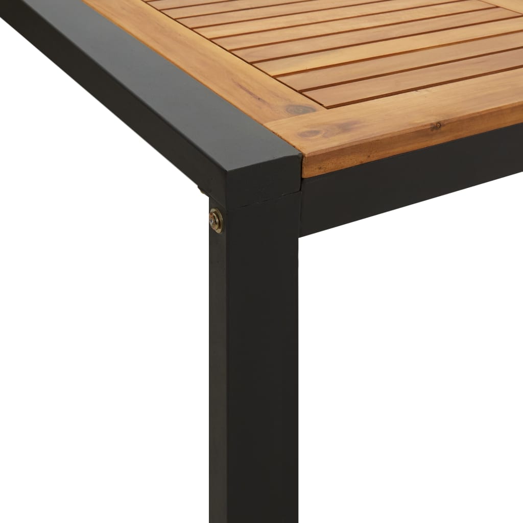 Tuintafel met U-vormige poten 200x90x75 cm massief acaciahout is nu te koop bij PeponiXL, paradijselijk wonen!