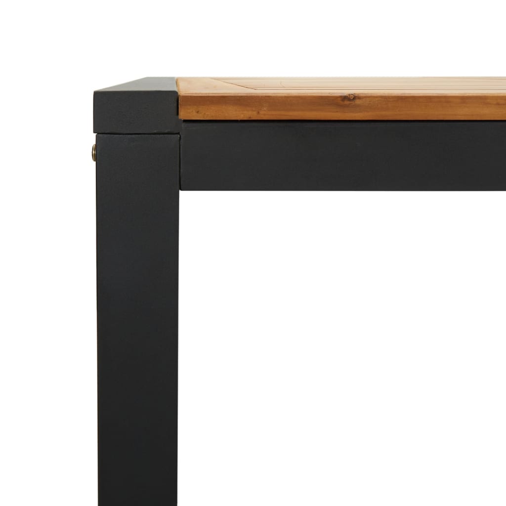 Tuintafel met U-vormige poten 200x90x75 cm massief acaciahout is nu te koop bij PeponiXL, paradijselijk wonen!