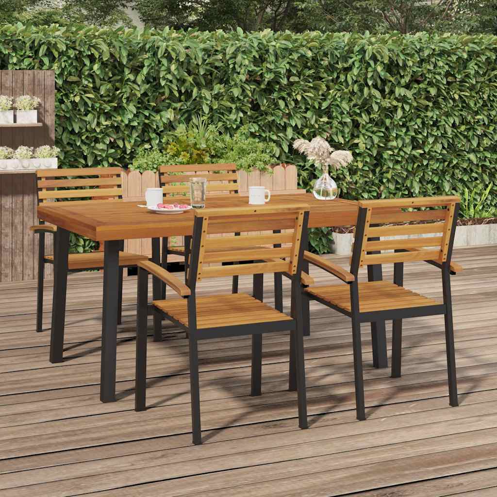 Tuintafel 150x90x75 cm massief acaciahout is nu te koop bij PeponiXL, paradijselijk wonen!