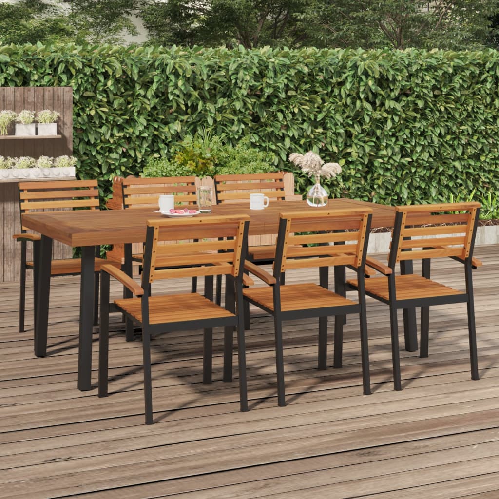 Tuintafel 200x100x75 cm massief acaciahout is nu te koop bij PeponiXL, paradijselijk wonen!