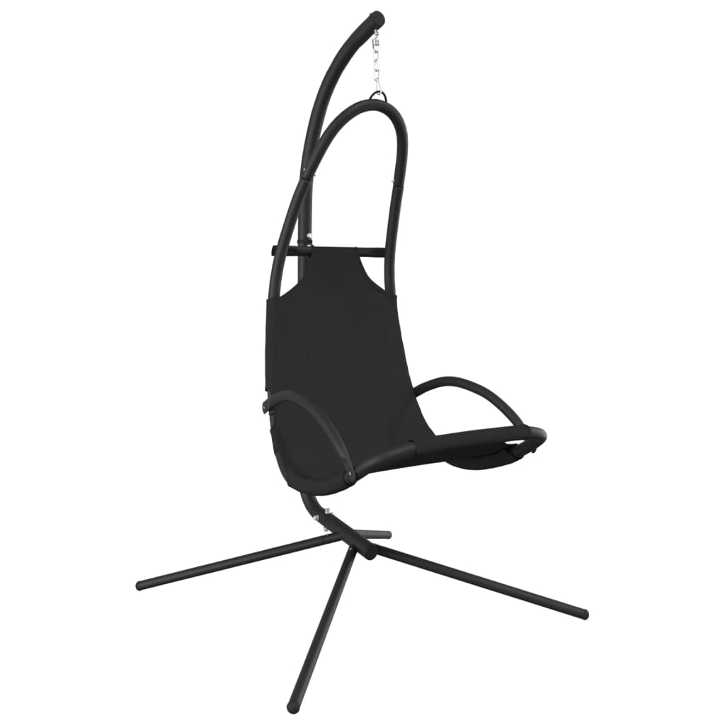 Schommelstoel met kussen Oxford-stof en staal crèmekleurig is nu te koop bij PeponiXL, paradijselijk wonen!