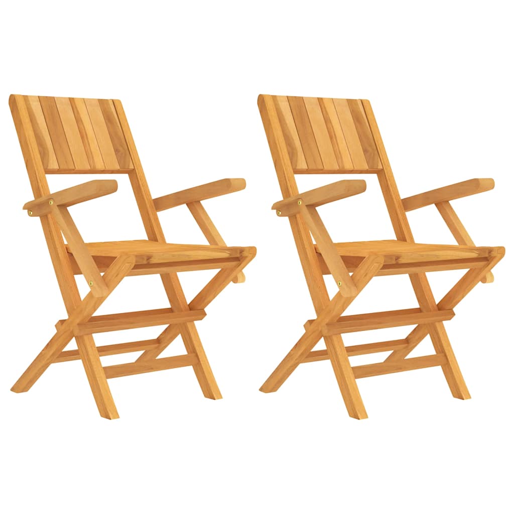 Tuinstoelen inklapbaar 2 st 55x61x90 cm massief teakhout is nu te koop bij PeponiXL, paradijselijk wonen!
