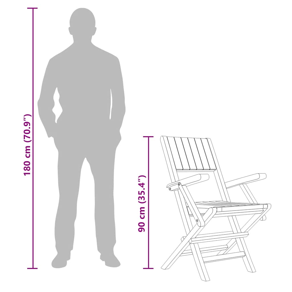 Tuinstoelen inklapbaar 2 st 55x61x90 cm massief teakhout is nu te koop bij PeponiXL, paradijselijk wonen!
