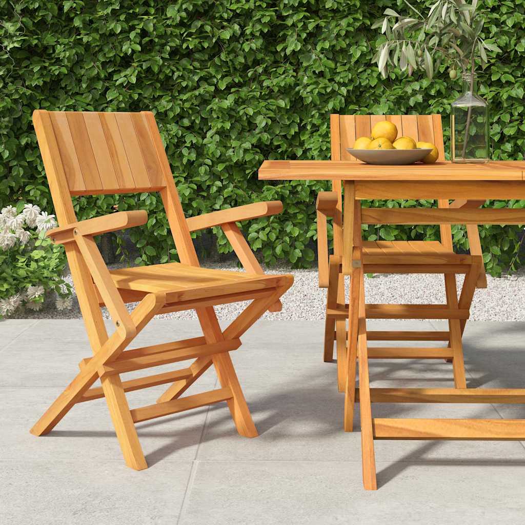 Tuinstoelen inklapbaar 2 st 55x61x90 cm massief teakhout is nu te koop bij PeponiXL, paradijselijk wonen!