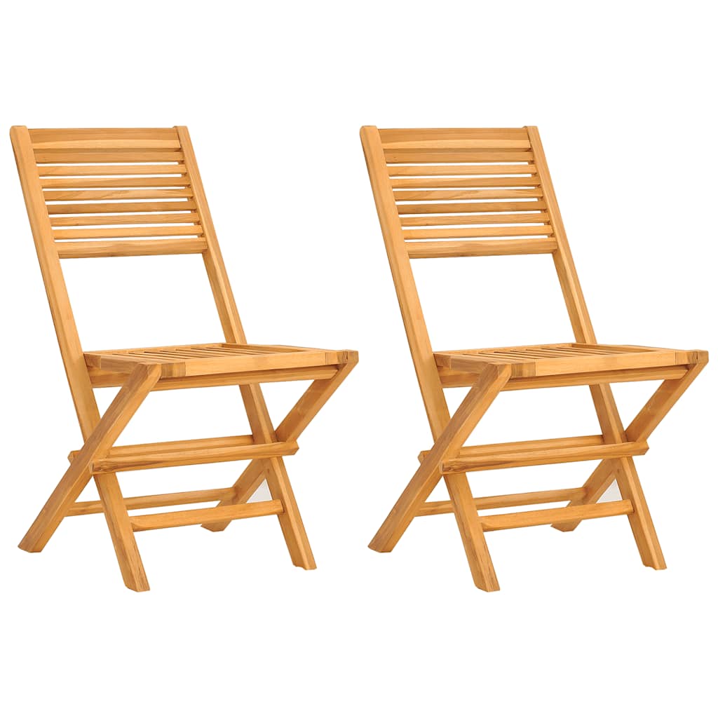 Tuinstoelen inklapbaar 2 st 47x62x90 cm massief teakhout is nu te koop bij PeponiXL, paradijselijk wonen!