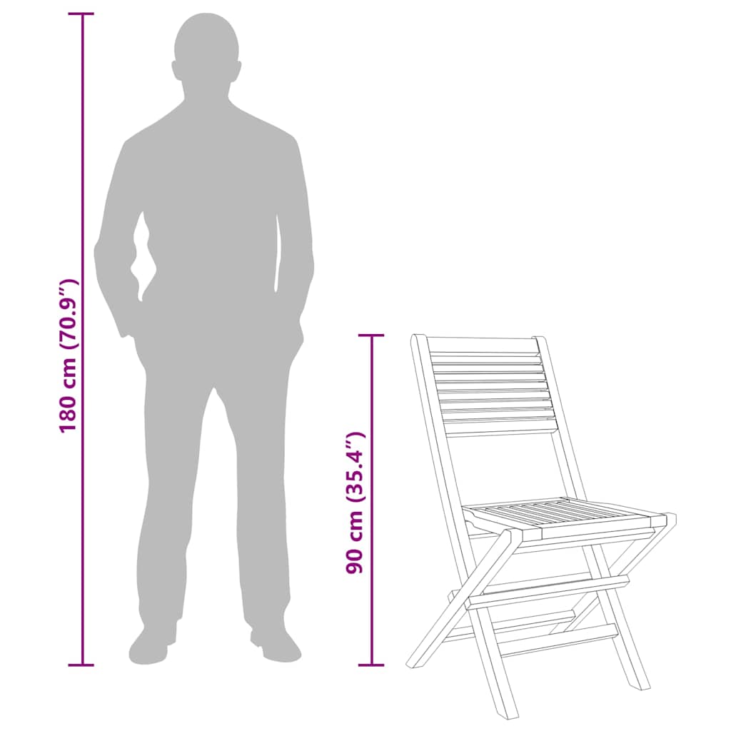 Tuinstoelen inklapbaar 2 st 47x62x90 cm massief teakhout is nu te koop bij PeponiXL, paradijselijk wonen!