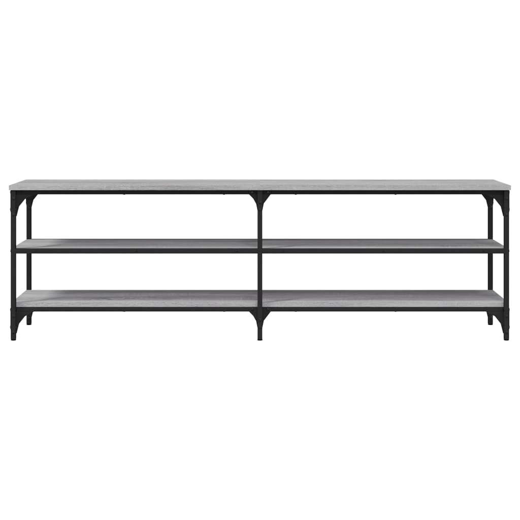 Tv-meubel 160x30x50 cm bewerkt hout grijs sonoma eikenkleurig is nu te koop bij PeponiXL, paradijselijk wonen!