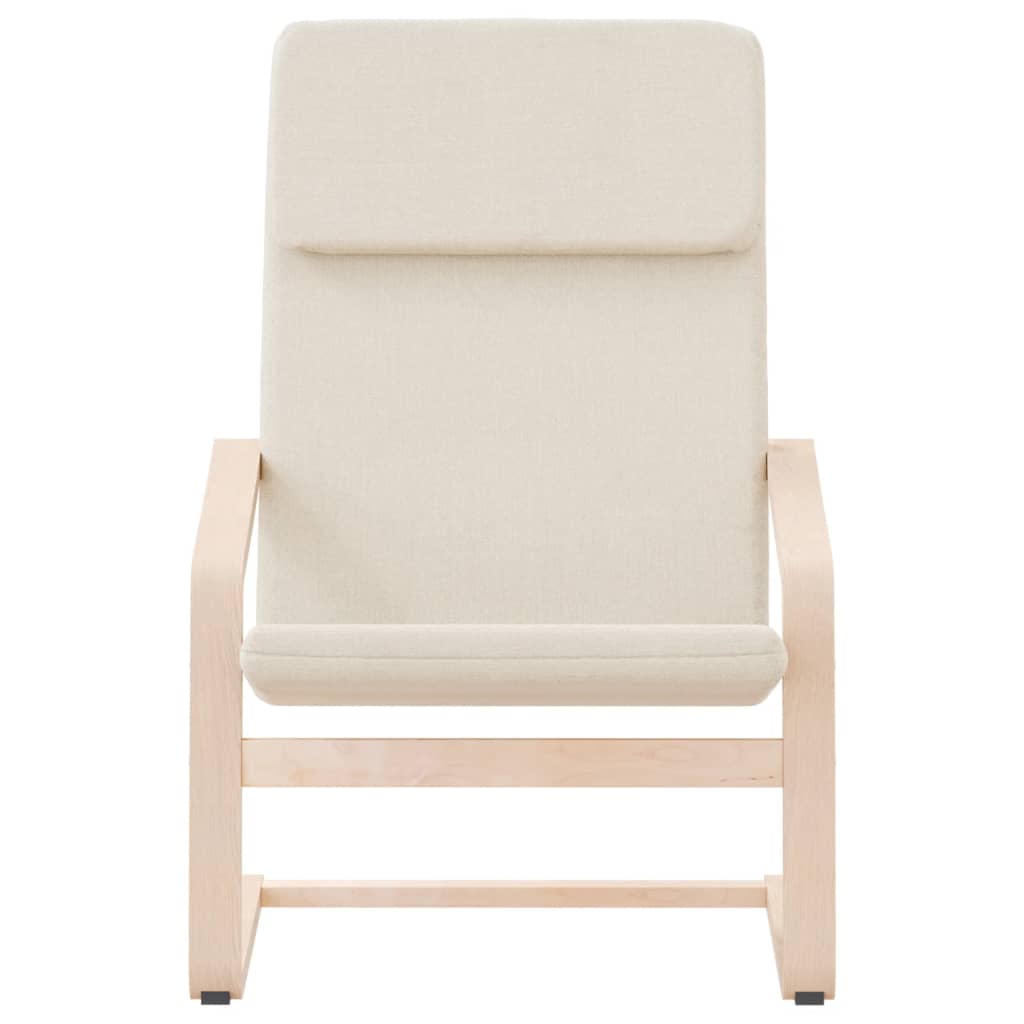 Relaxstoel stof crèmekleurig is nu te koop bij PeponiXL, paradijselijk wonen!