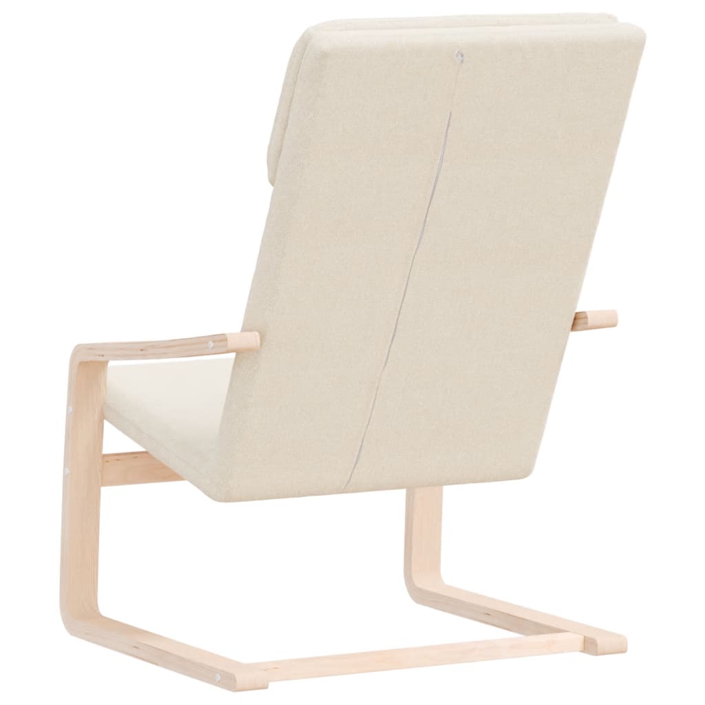 Relaxstoel stof crèmekleurig is nu te koop bij PeponiXL, paradijselijk wonen!