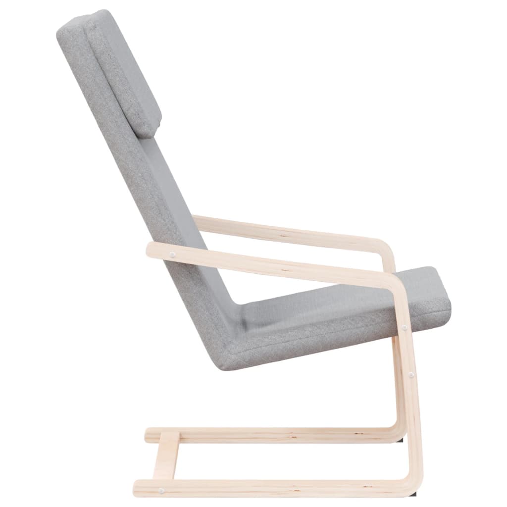 Relaxstoel stof lichtgrijs is nu te koop bij PeponiXL, paradijselijk wonen!