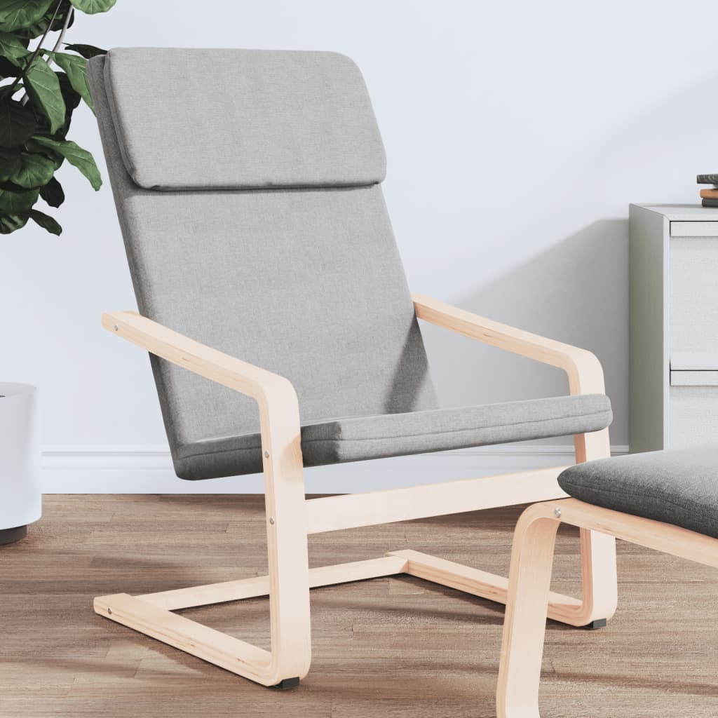 Relaxstoel stof lichtgrijs is nu te koop bij PeponiXL, paradijselijk wonen!