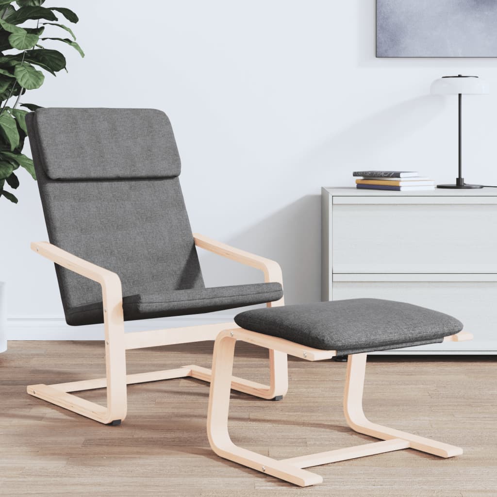 Relaxstoel stof donkergrijs is nu te koop bij PeponiXL, paradijselijk wonen!