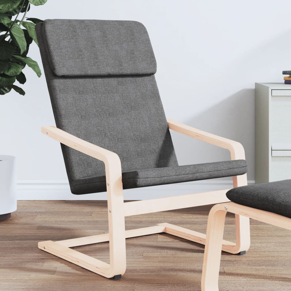 Relaxstoel stof donkergrijs is nu te koop bij PeponiXL, paradijselijk wonen!