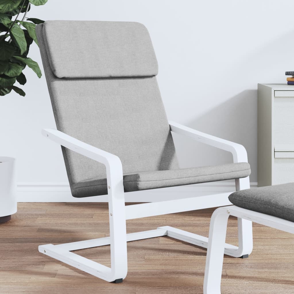 Relaxstoel stof lichtgrijs is nu te koop bij PeponiXL, paradijselijk wonen!