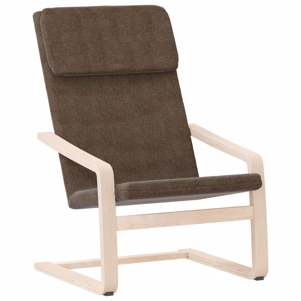 Relaxstoel stof donkerbruin is nu te koop bij PeponiXL, paradijselijk wonen!