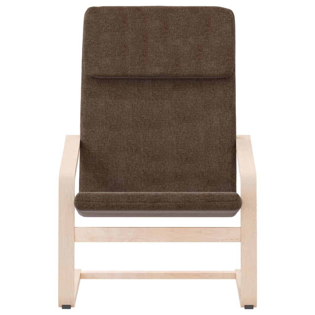 Relaxstoel stof donkerbruin is nu te koop bij PeponiXL, paradijselijk wonen!
