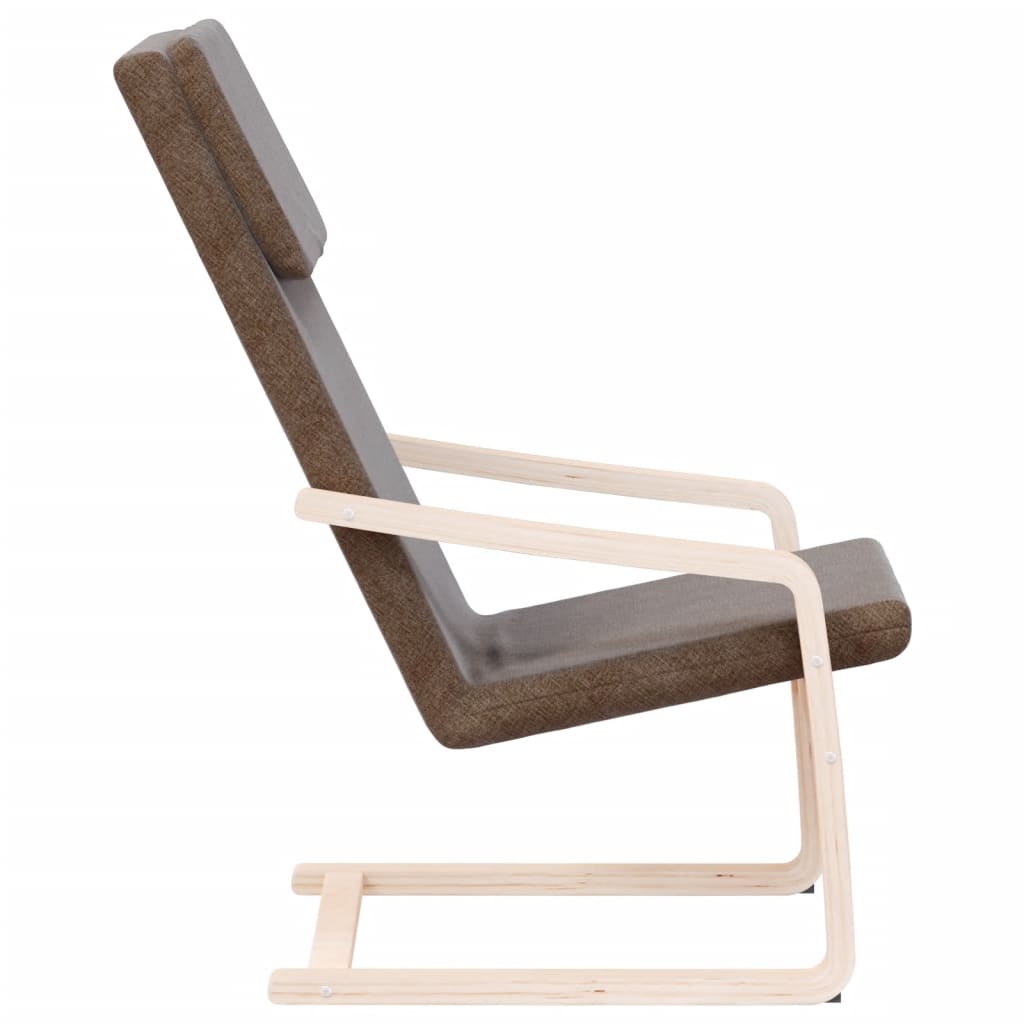 Relaxstoel stof donkerbruin is nu te koop bij PeponiXL, paradijselijk wonen!