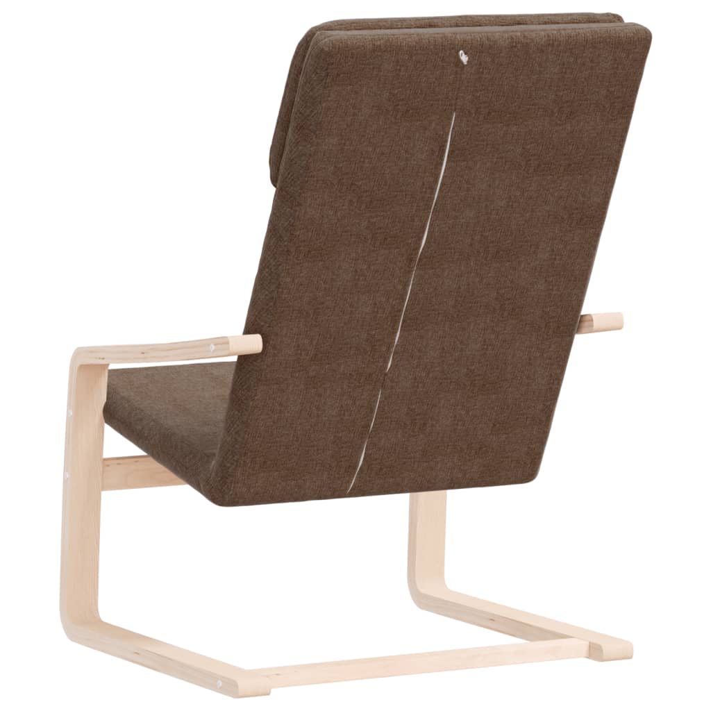 Relaxstoel stof donkerbruin is nu te koop bij PeponiXL, paradijselijk wonen!